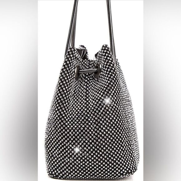 Rhinestone Luxury Black Bags Purse - Picture 5 of 6